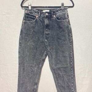 Zara High Rise Black Jeans for Women